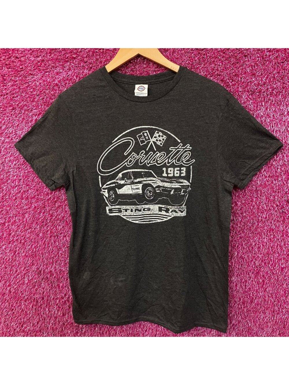 Corvette 1963 Sting Ray Women's Retro Graphic T-Shirt Medium